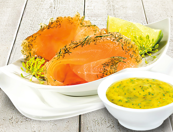 GOSCH Graved Lachs  500 g mit Graved Sauce