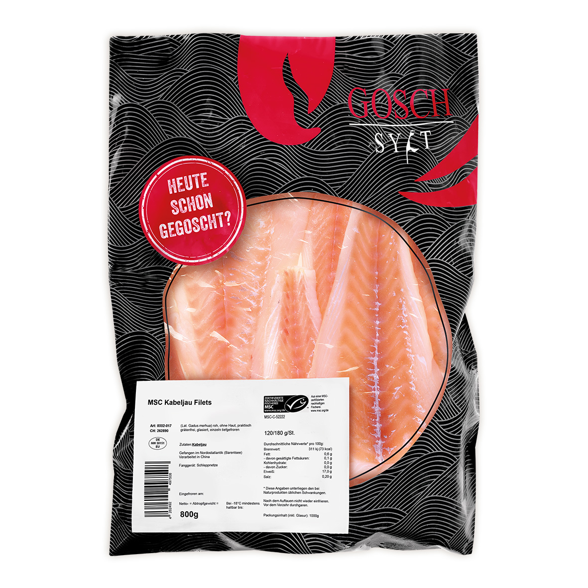 GOSCH Kabeljau-Filet roh 2