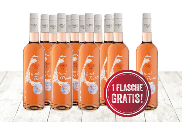 Gosch Inselflaute Rosé Alkoholfrei 11 + 1  x 0,75l