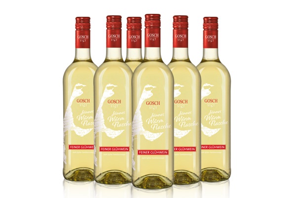 Jünnes Wärmflasche Feiner Glühwein, weiß  6x 0,75l